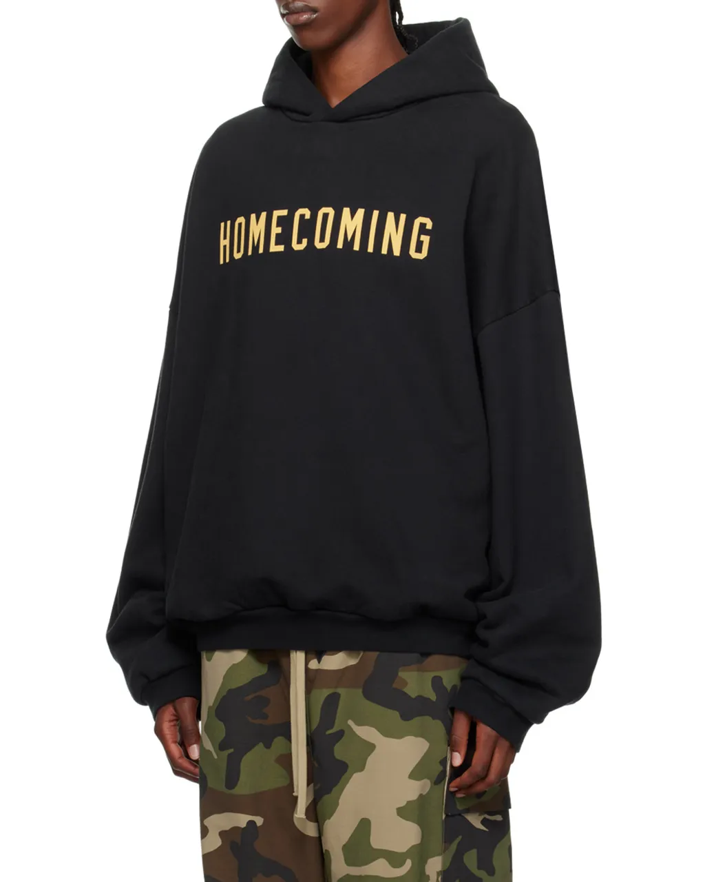 Slogan Printed Long Sleeved Hoodie