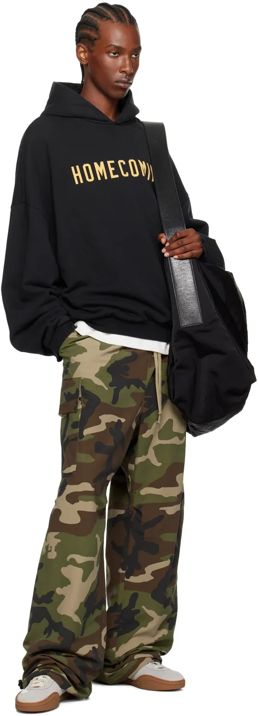 Slogan Printed Long Sleeved Hoodie