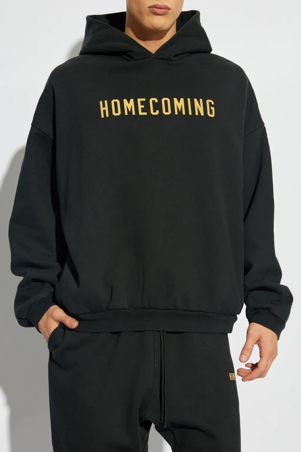 Slogan Printed Long Sleeved Hoodie