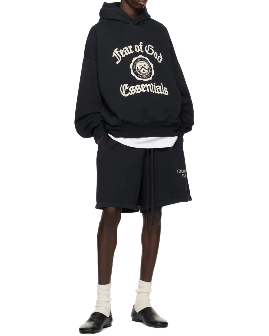 Logo Printed Long-Sleeved Hoodie