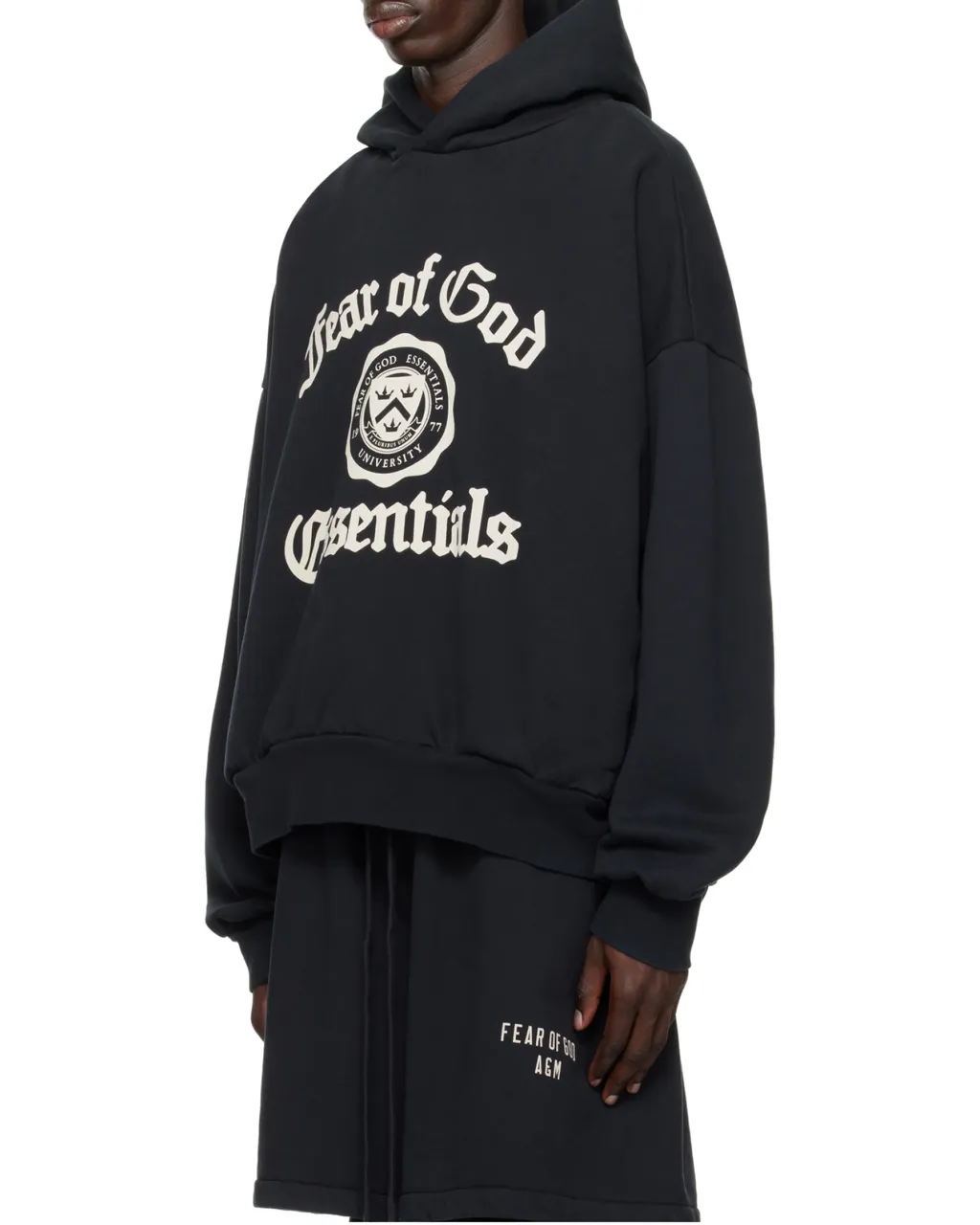 Logo Printed Long-Sleeved Hoodie