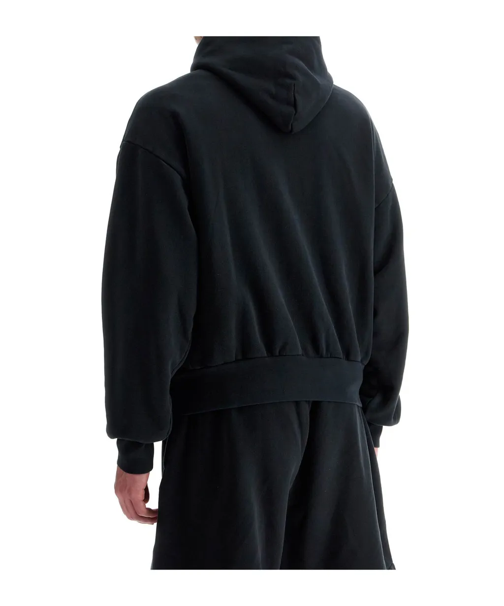 Logo Printed Long-Sleeved Hoodie