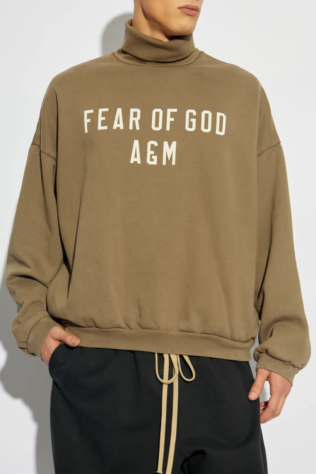 Logo Printed Roll-Neck Sweatshirt