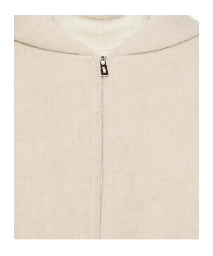 Hooded Zip-Front Jacket