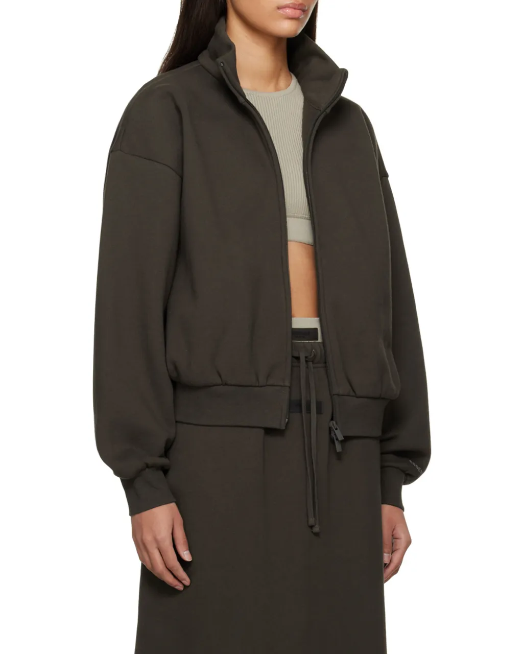 Long-Sleeved Zipper Casual Jacket