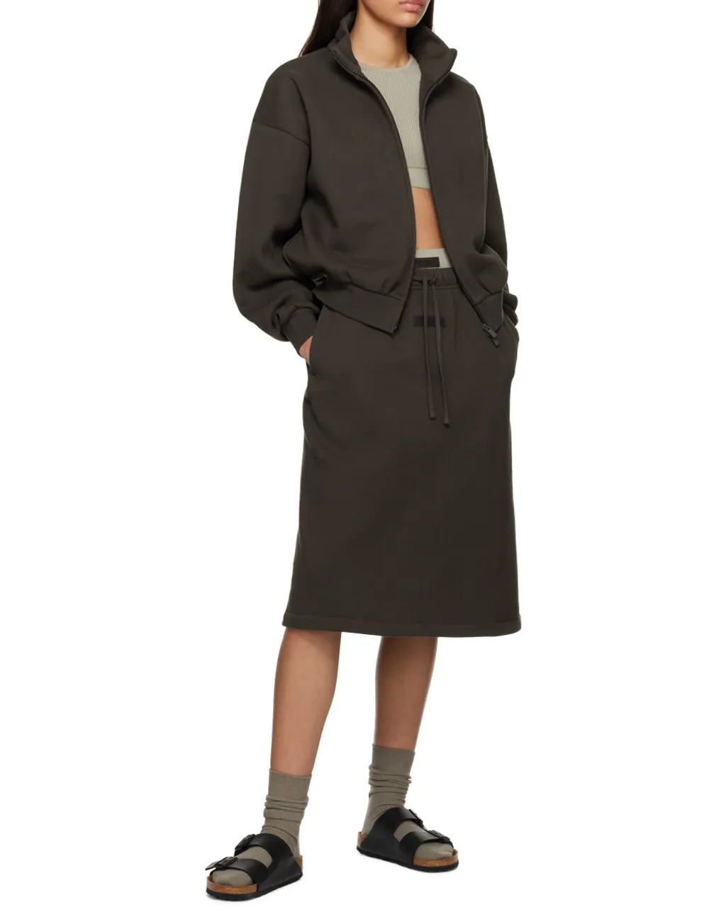Long-Sleeved Zipper Casual Jacket