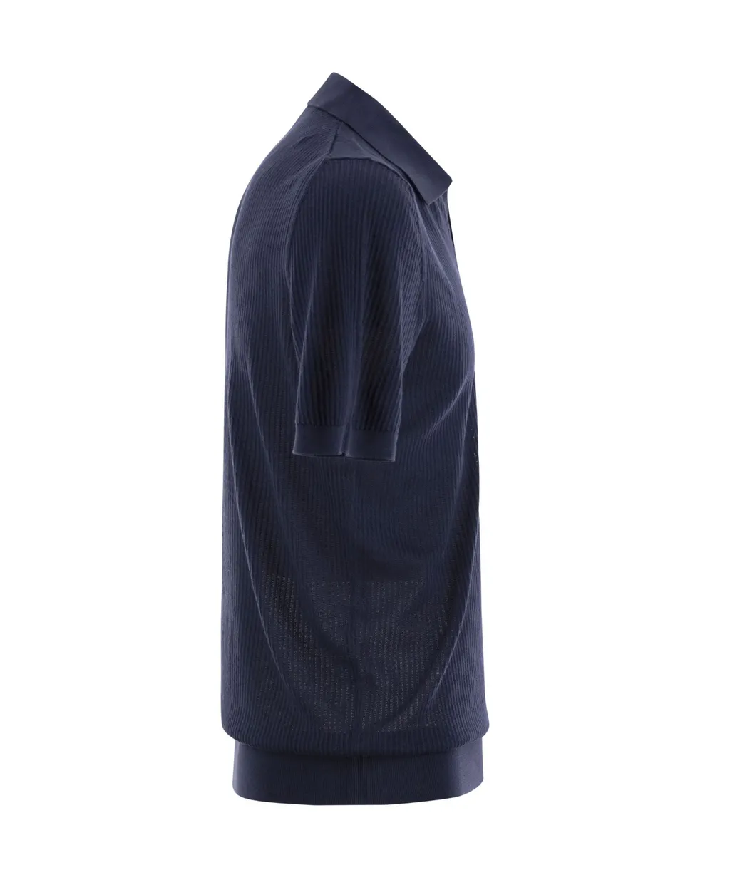 Giza Cotton Buttonless Polo Shirt