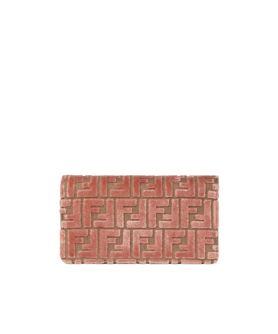 Ff Jacquard Velvet Wallet