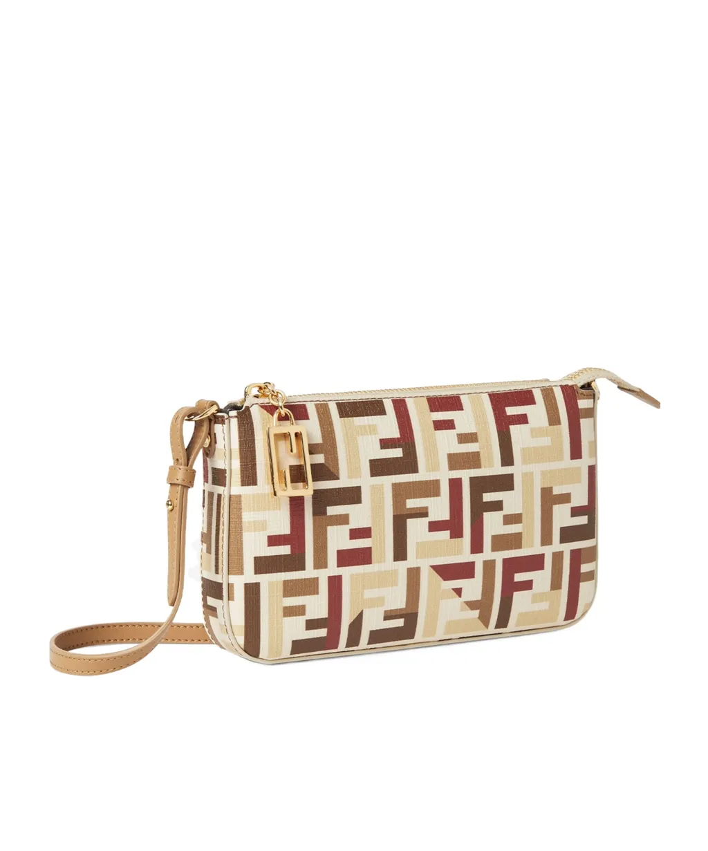 Pouch With Chain In Multicolor Ff Fabric