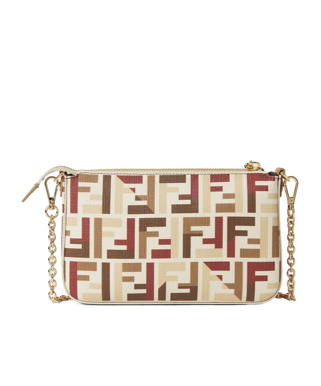 Pouch With Chain In Multicolor Ff Fabric