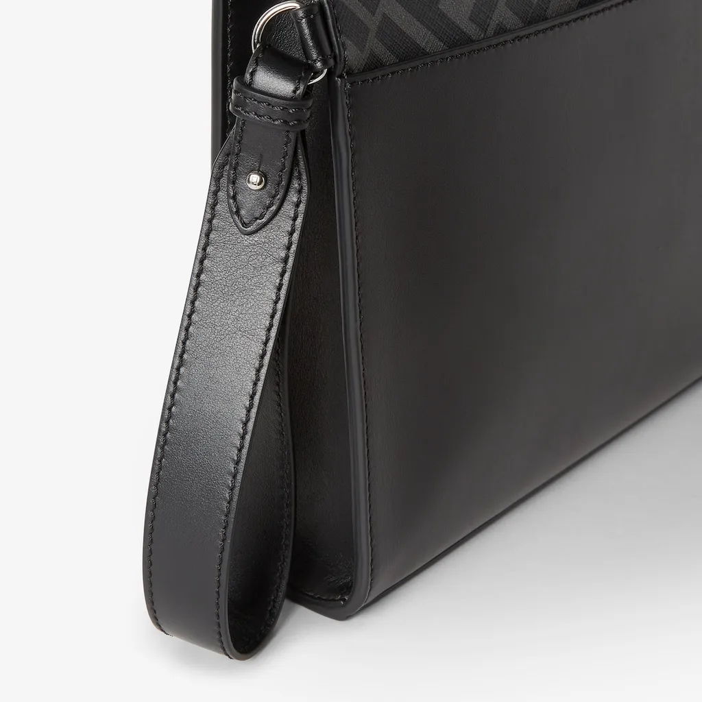 Logo Plaque Zipped Clutch Bag
