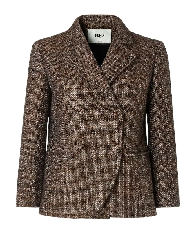 Rust Wool And Alpaca Jacket