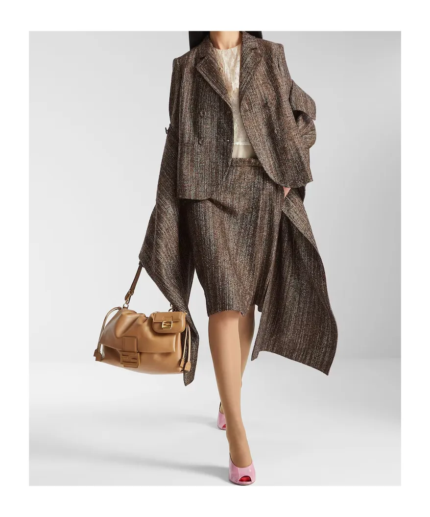 Rust Wool And Alpaca Jacket