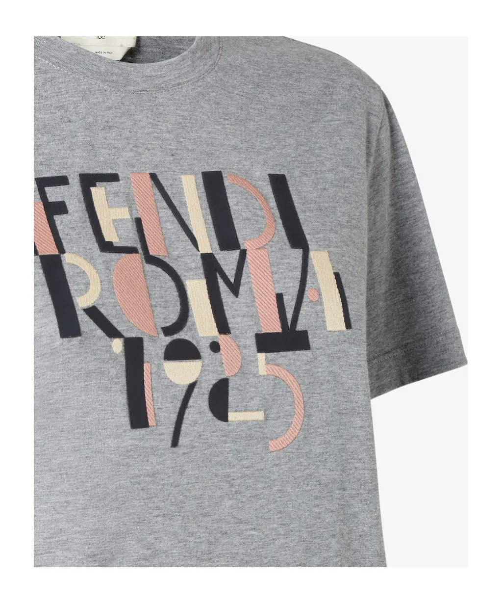 Gray MÉLange Cotton T-Shirt