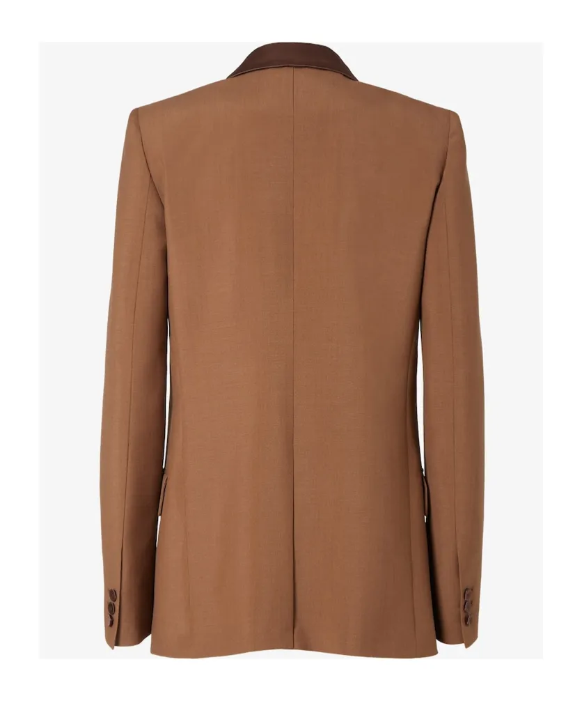 Brown Wool And Mohair Blazer