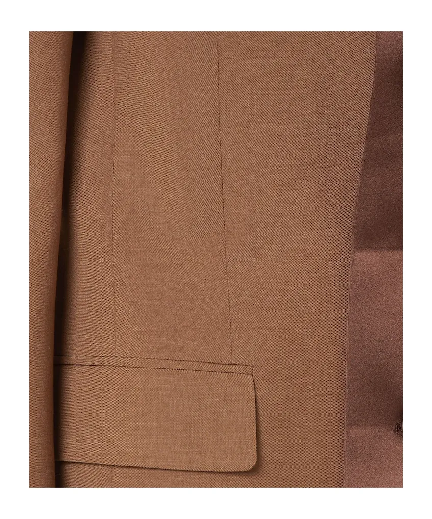 Brown Wool And Mohair Blazer