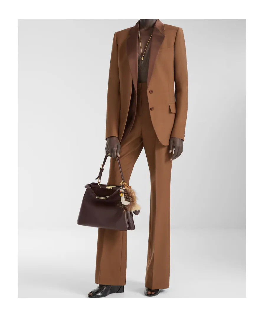 Brown Wool And Mohair Blazer