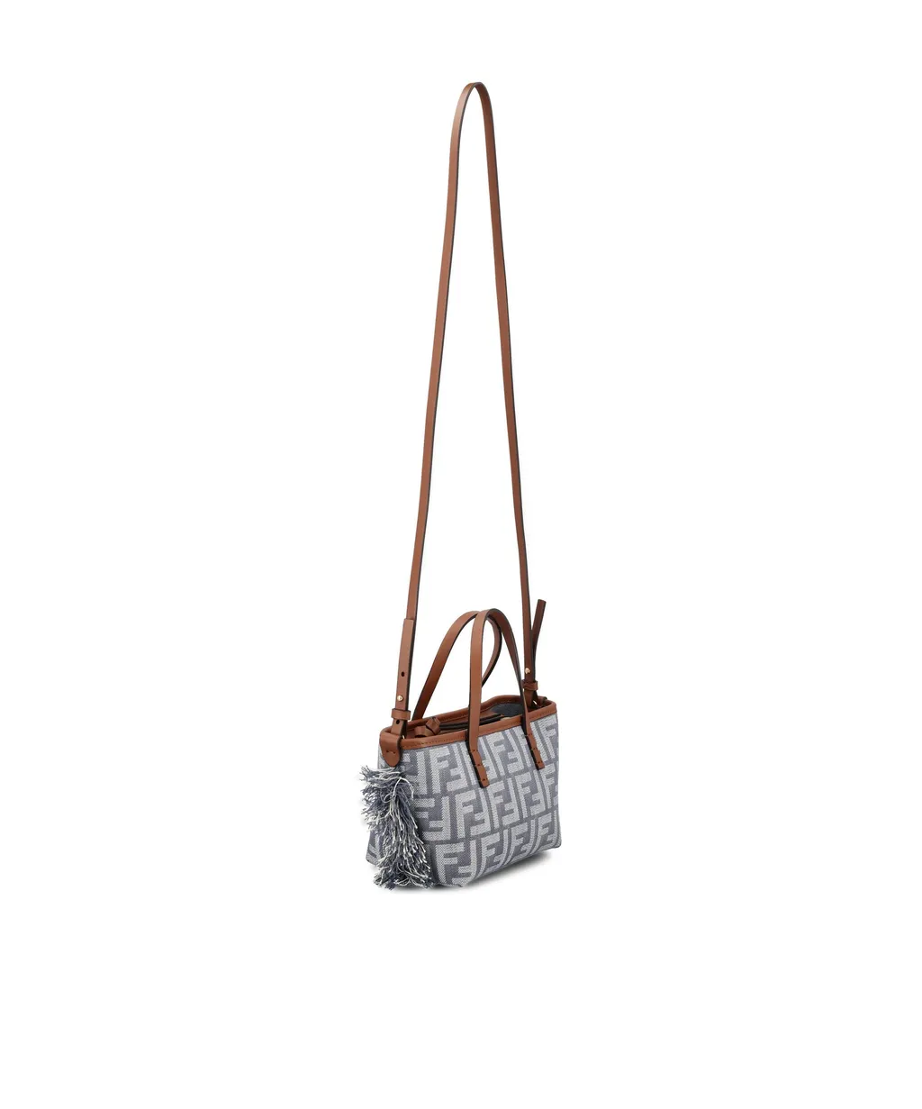 Ff Jacquard Fringed Tote Bag