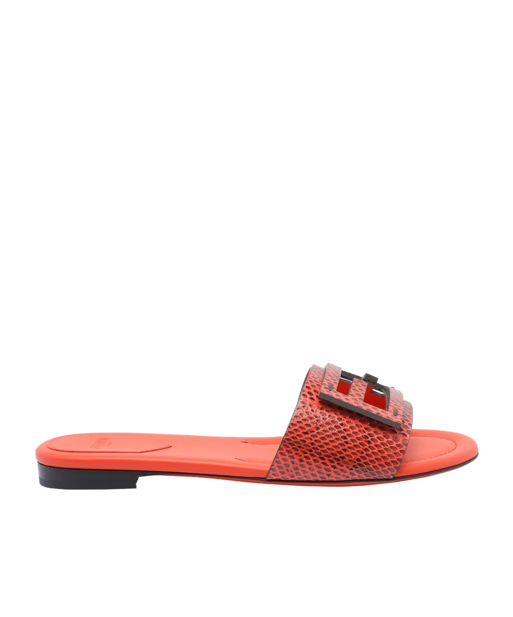 Baguette Logo Embossed Slides