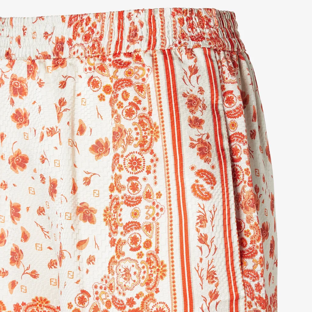 Coral Bandana Printed Shorts