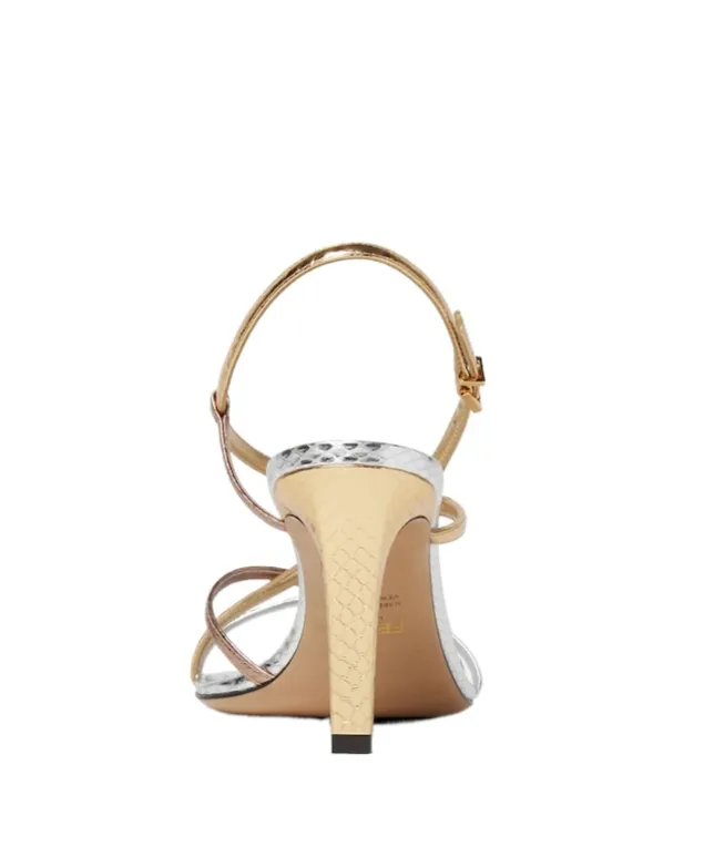Ffold High-Heeled Strappy Sandals