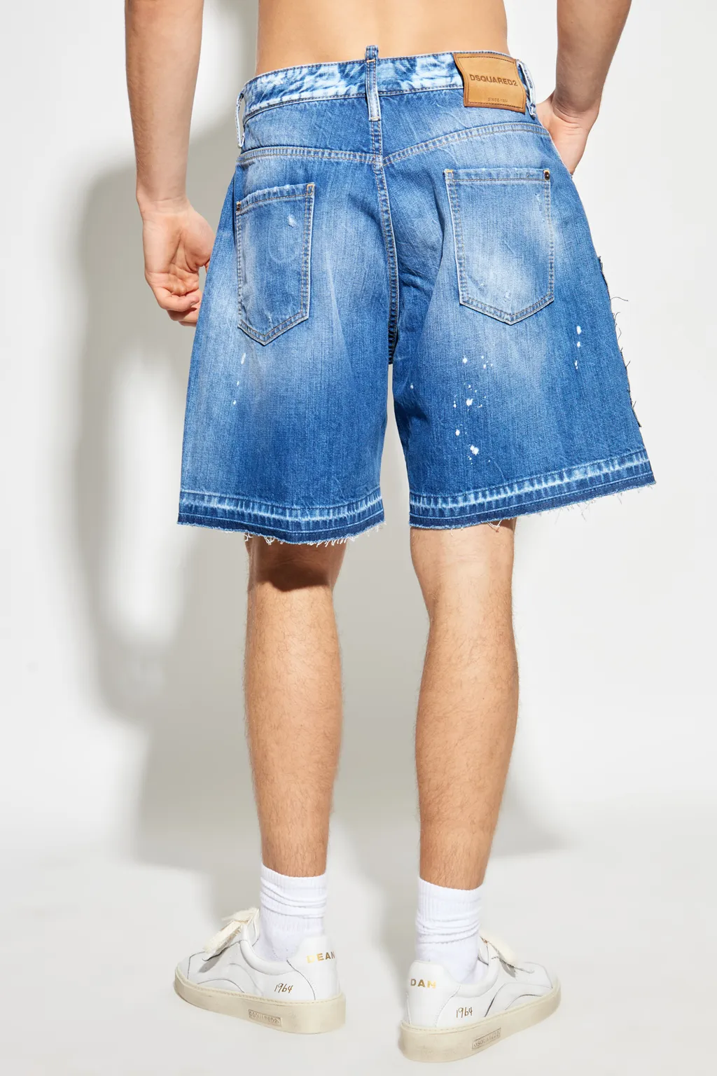 Distressed Denim Boxer Shorts