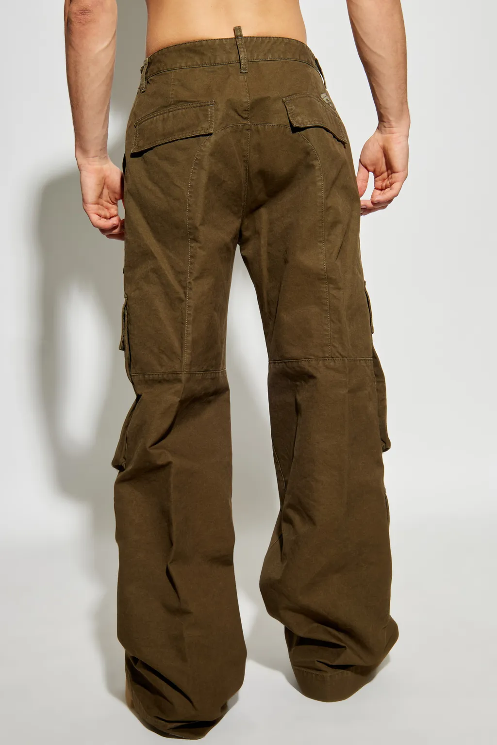 Icon Logo Embroidered Cargo Pants
