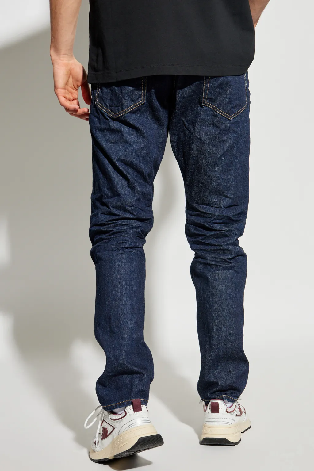 Logo Patch Slim-Fit Jeans