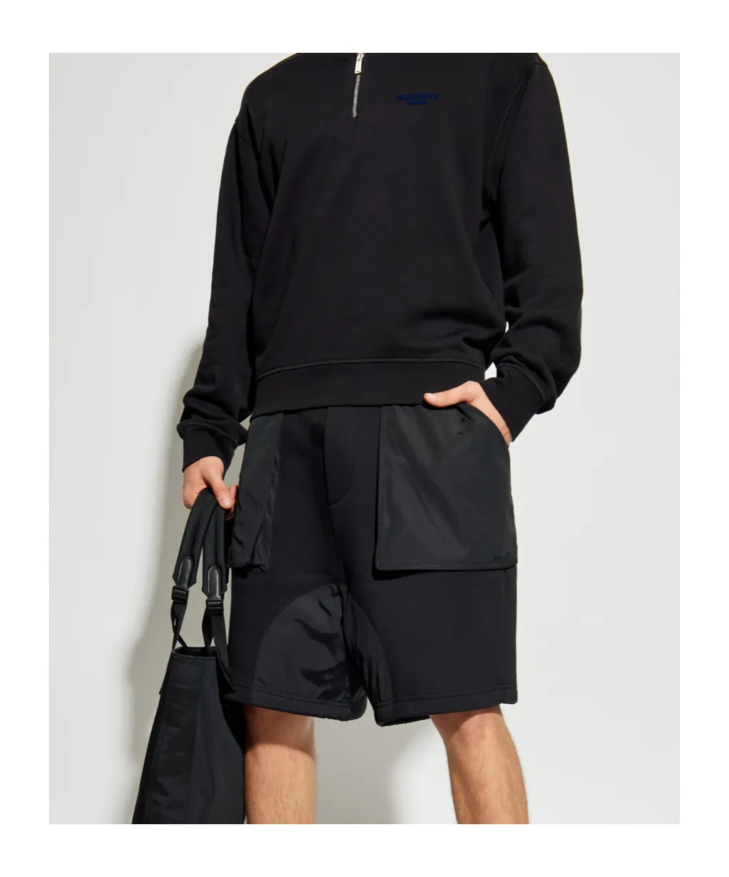 Drawstring Elastic Waist Shorts