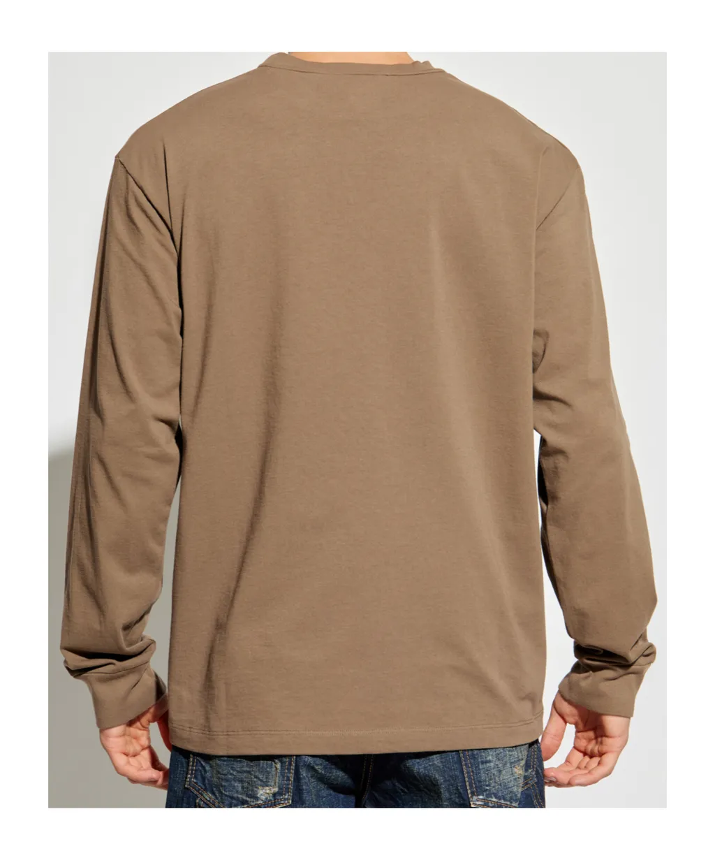 Icon Logo Printed Long-Sleeved T-Shirt