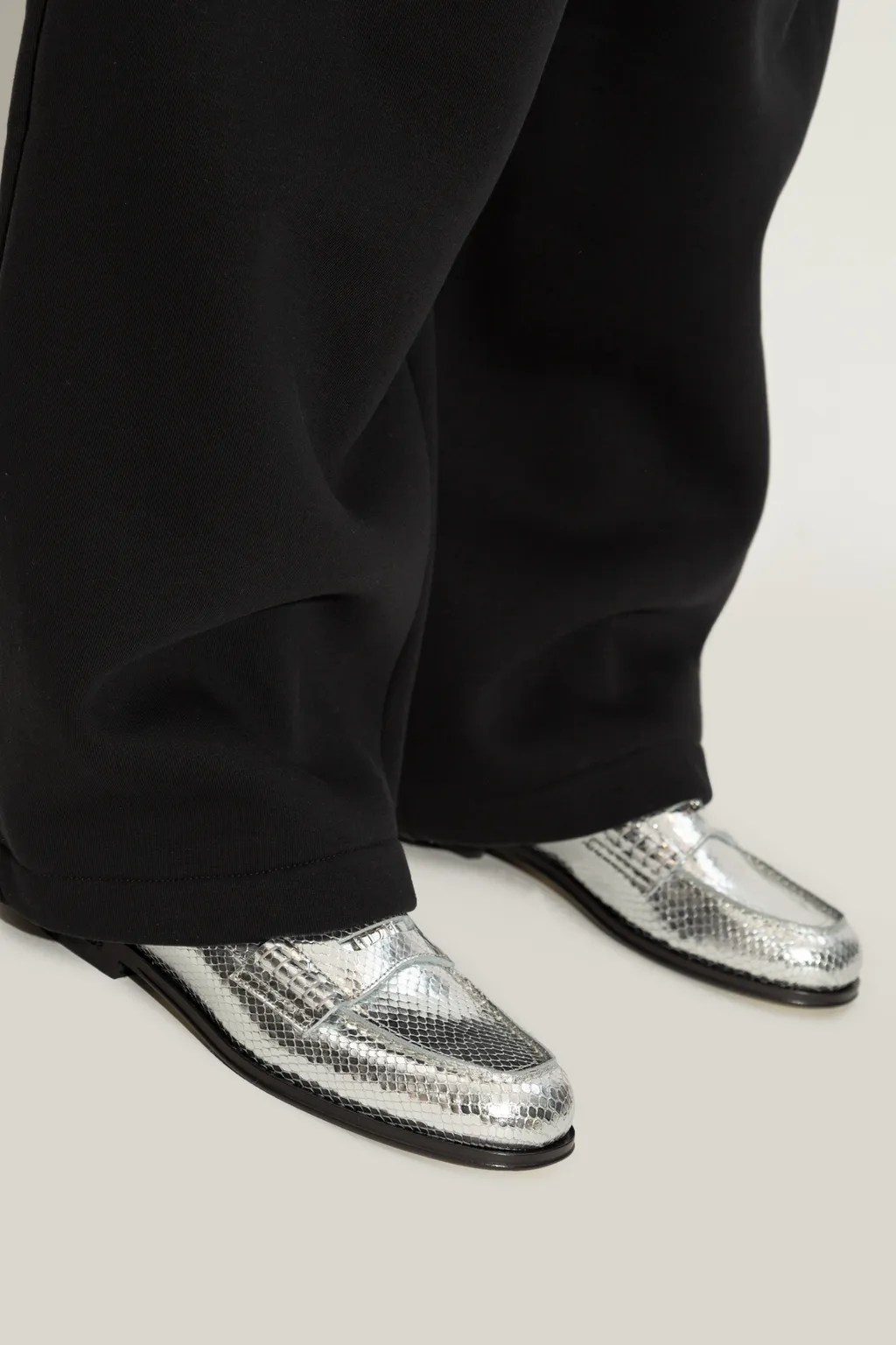 Round-Toe Slip-On Loafers
