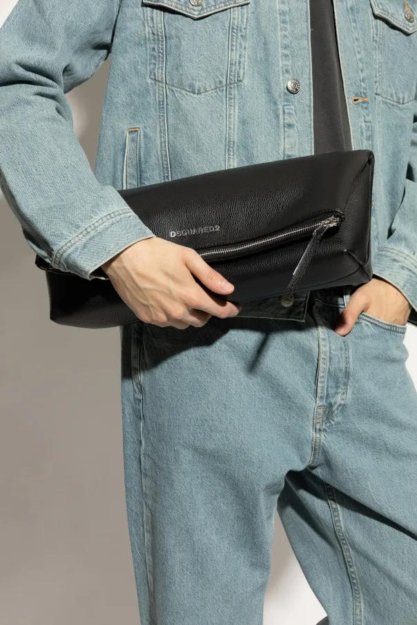 Neoclassic Pebbled Zipped Messenger Bag
