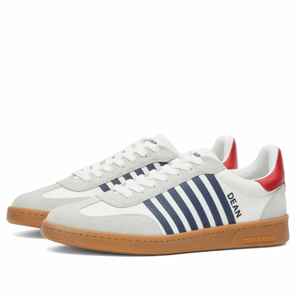 Striped Low-Top Sneakers