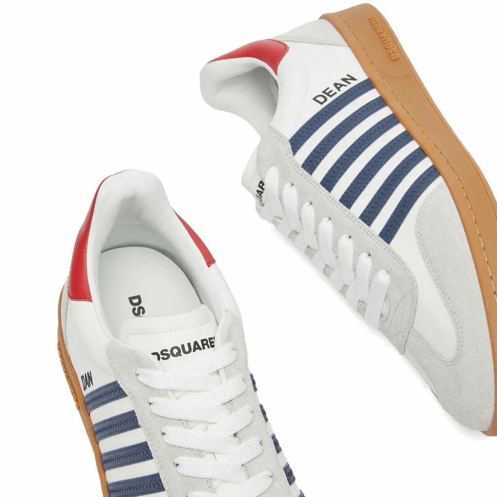 Striped Low-Top Sneakers