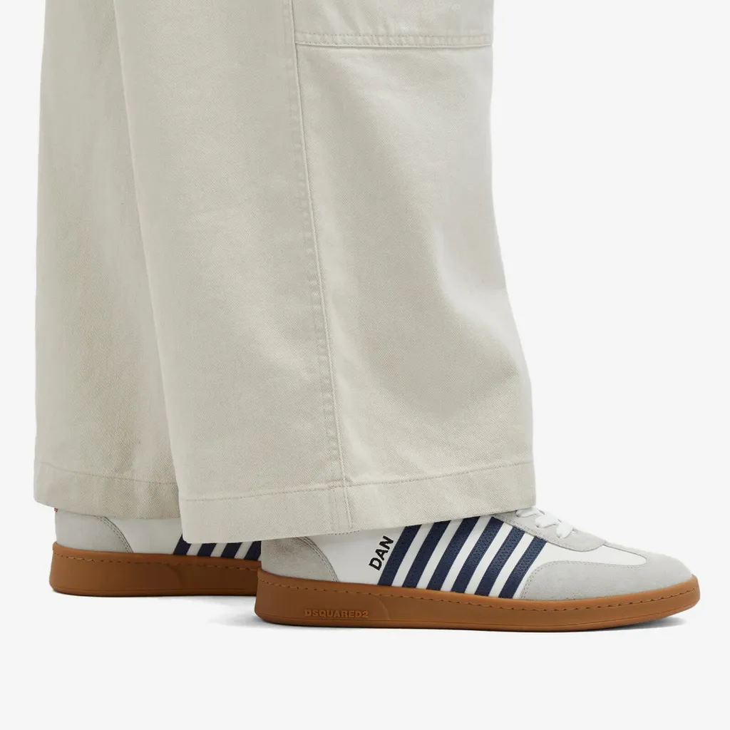 Striped Low-Top Sneakers