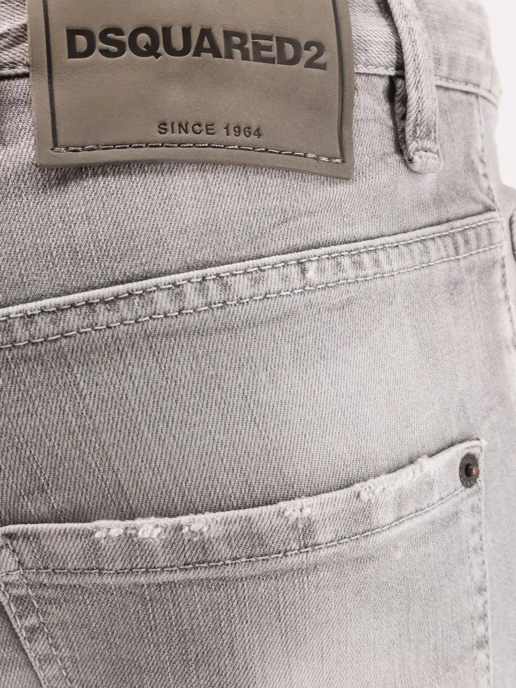 Low-Rise Distressed Jeans