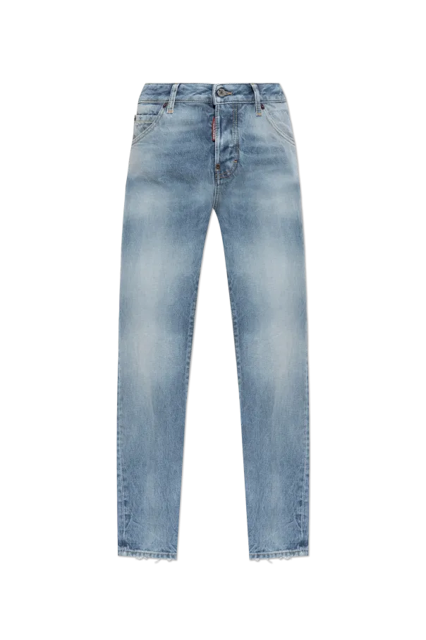 Light Diagonale Wash Cool Girl Distressed Jeans
