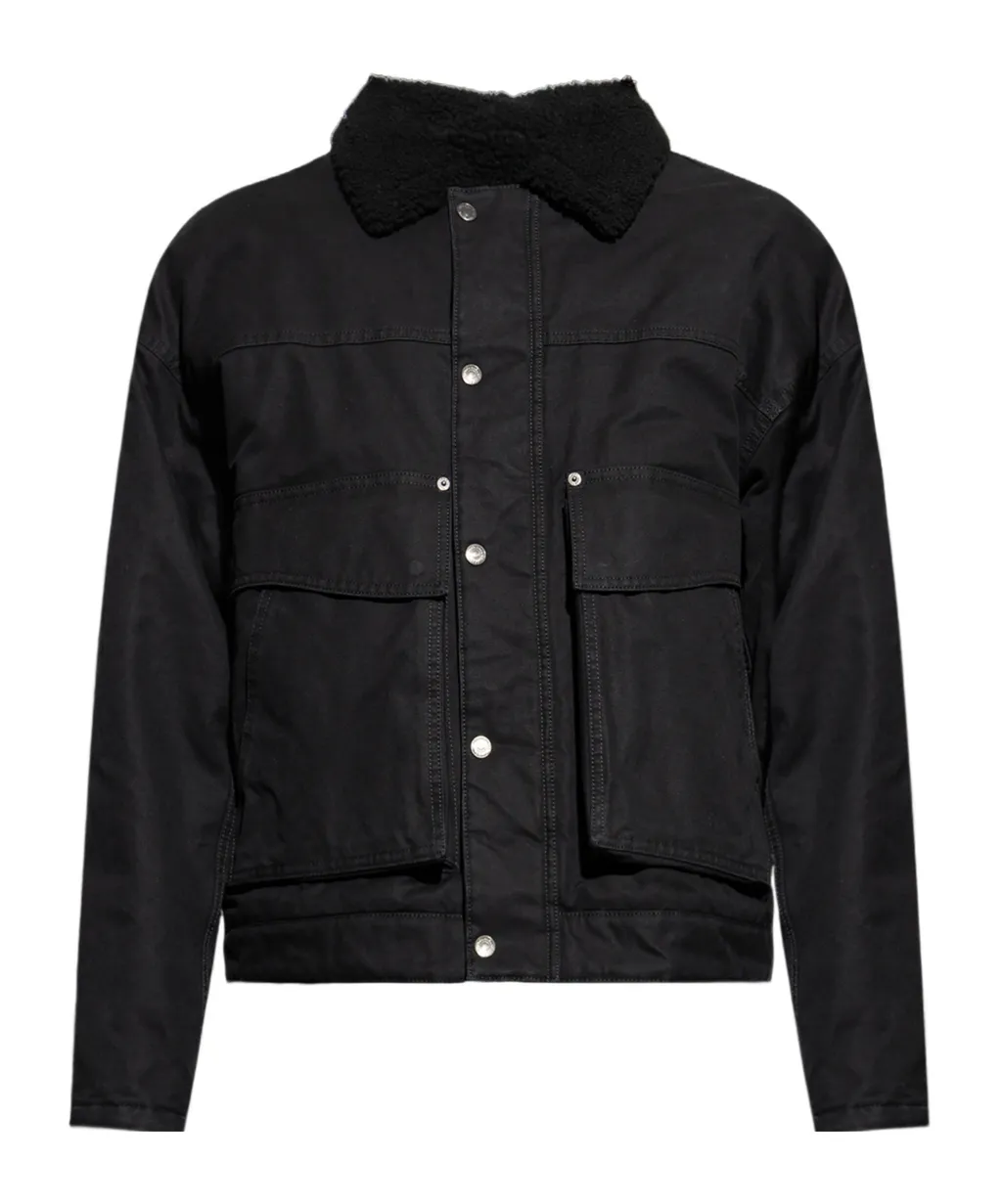 Logo-Embroidered Buttoned Jacket