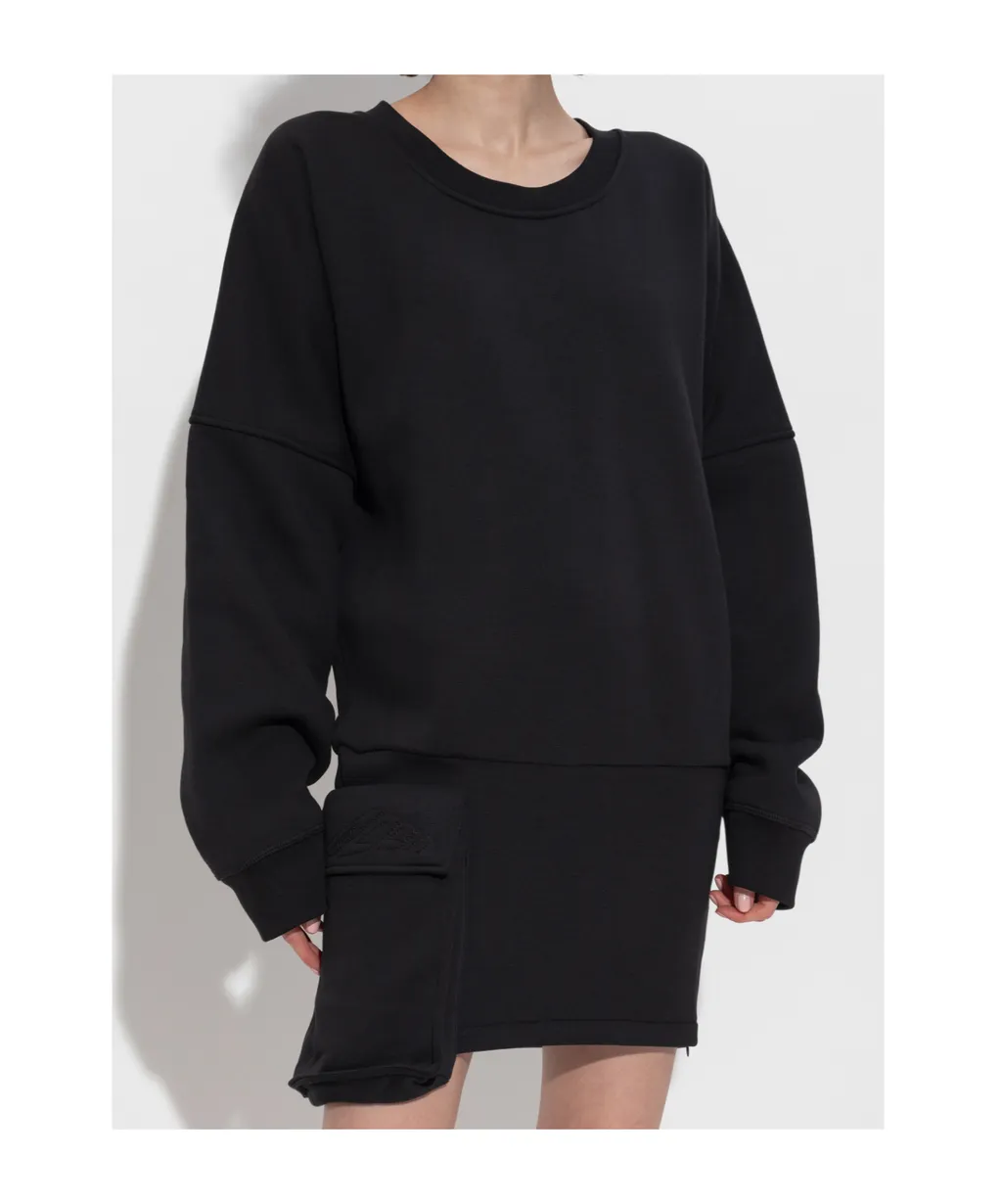 Pocket Detailed Long Sleeved Dress