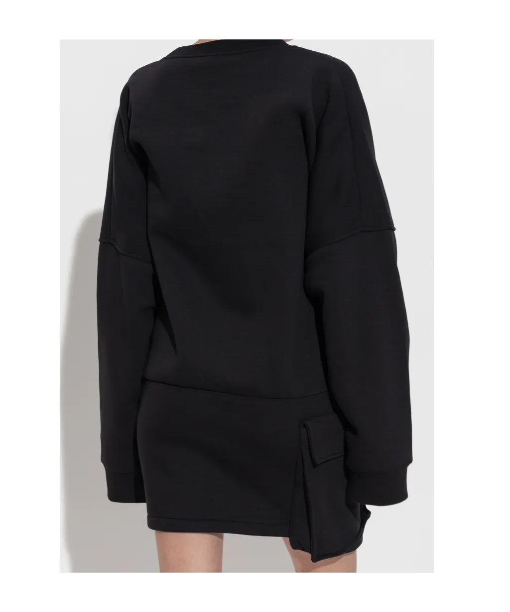 Pocket Detailed Long Sleeved Dress