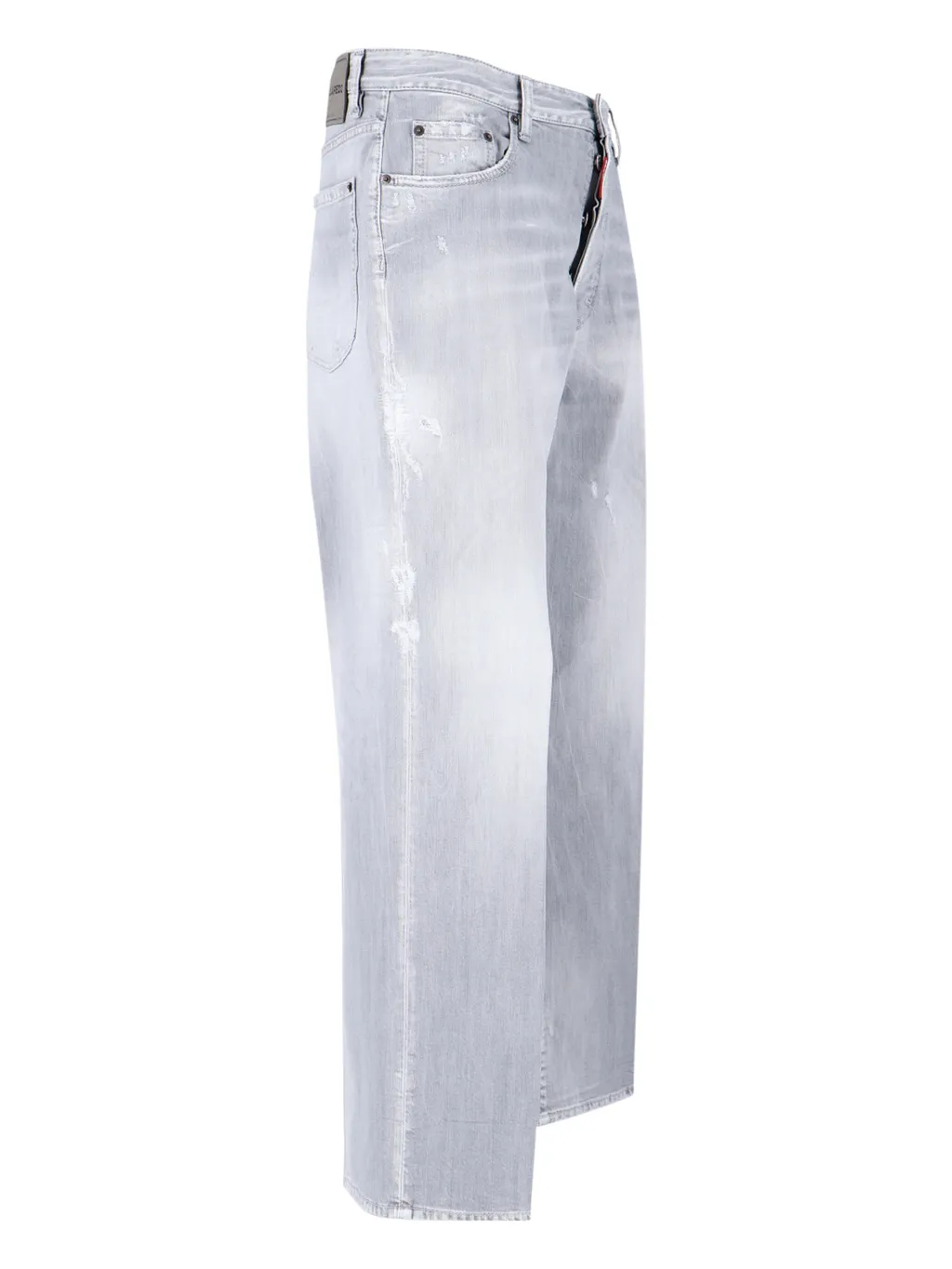Straight Leg Distressed Jeans