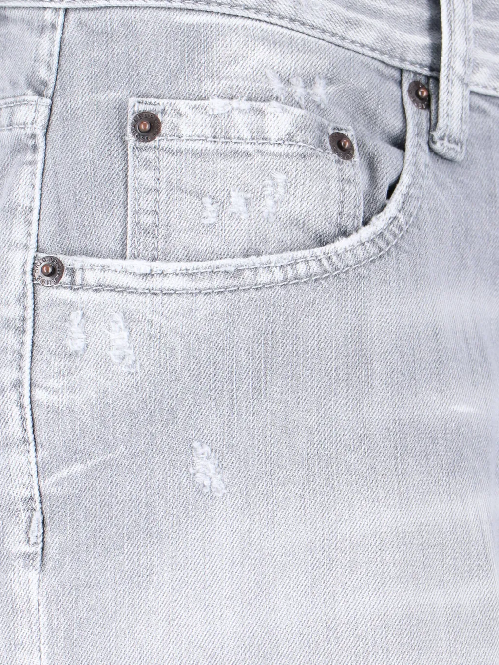 Straight Leg Distressed Jeans