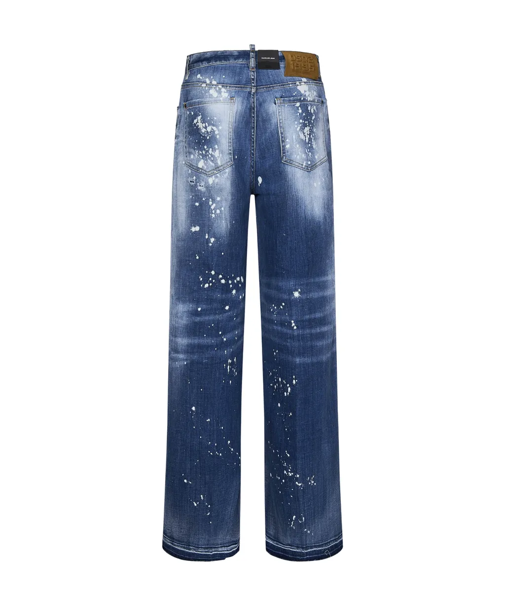 Straight Leg Distressed Jeans