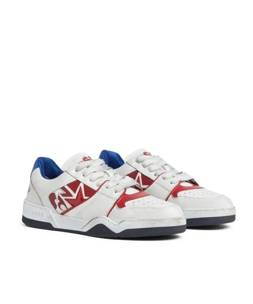 Spiker Logo Printed Vintage Finish Sneakers