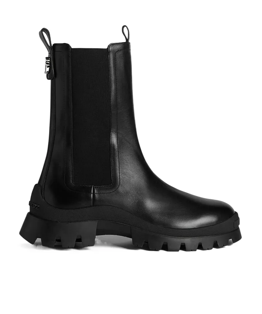D2 Statement Chunky-Sole Ankle Boots