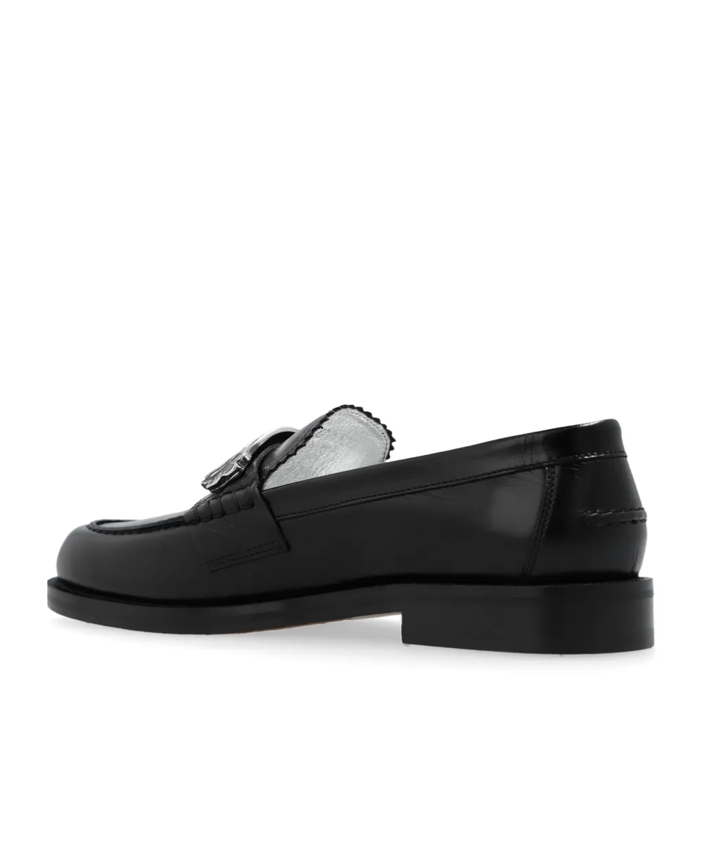 Logo-Plaque Slip-On Loafers