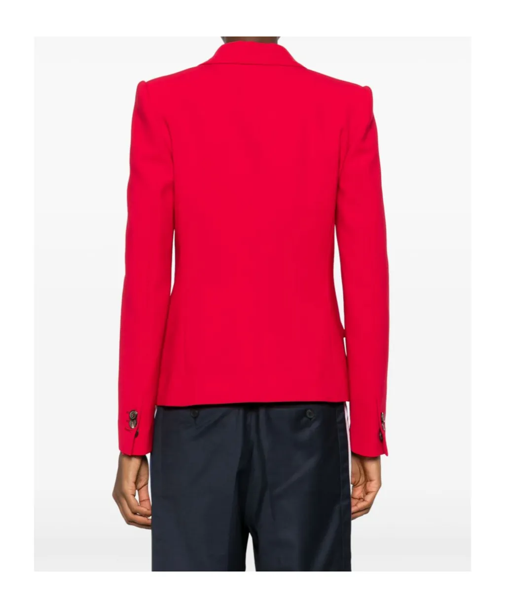 Logo-Plaque Single-Breasted Blazer