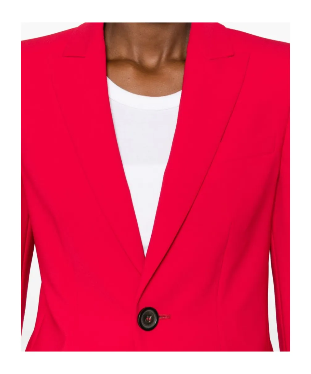 Logo-Plaque Single-Breasted Blazer