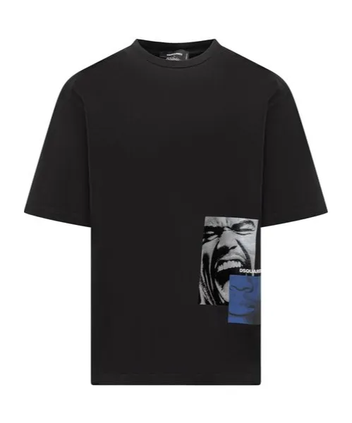 Graphic-Print Crewneck T-Shirt