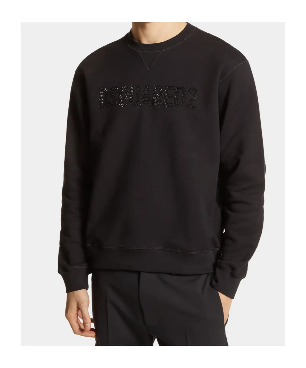 Logo Embellished Crewneck Sweatshirt